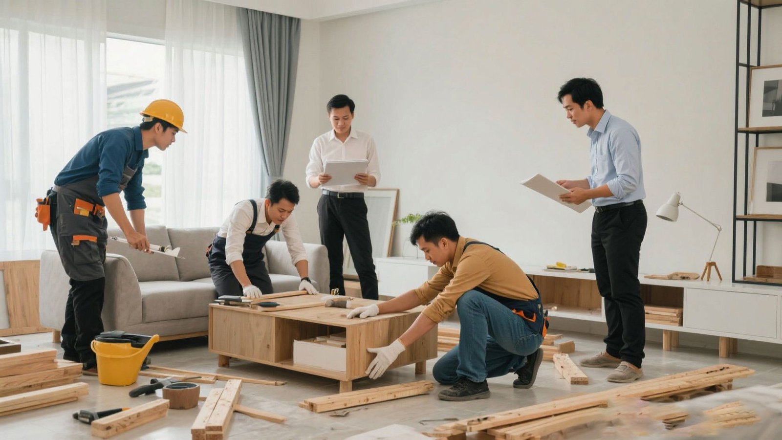 Đội thợ thi công nội thất trọn gói tại Buôn Ma Thuột Đắk Lắk